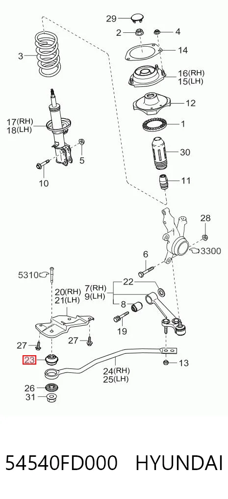 Сайлентблок растяжки переднего нижнего рычага Japan Cars J70333OEM