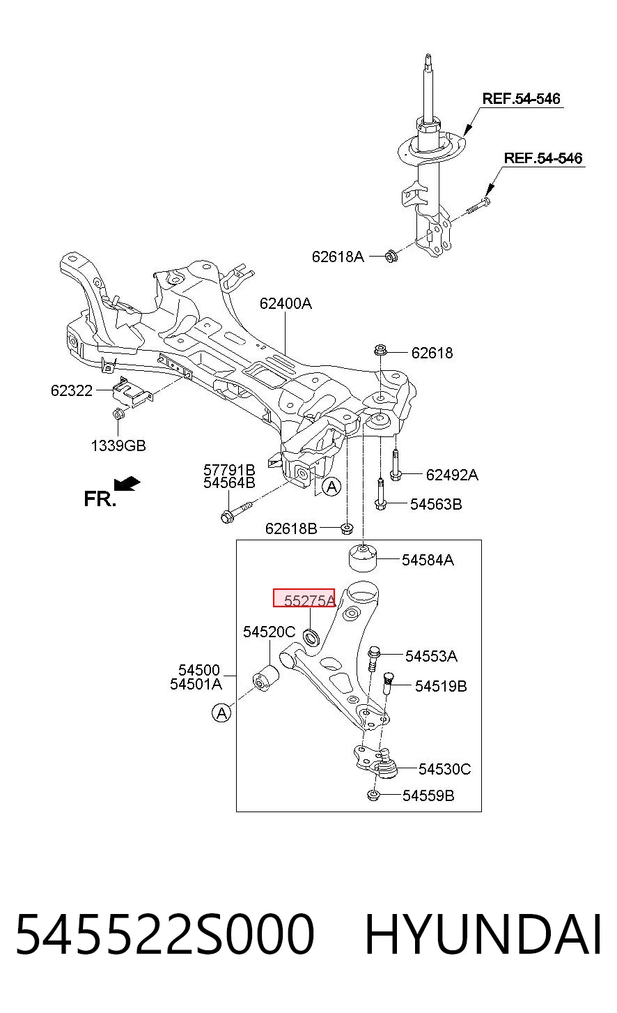 545522S000 Hyundai/Kia 