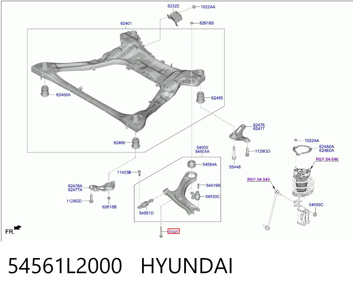 54561L2000 Hyundai/Kia 
