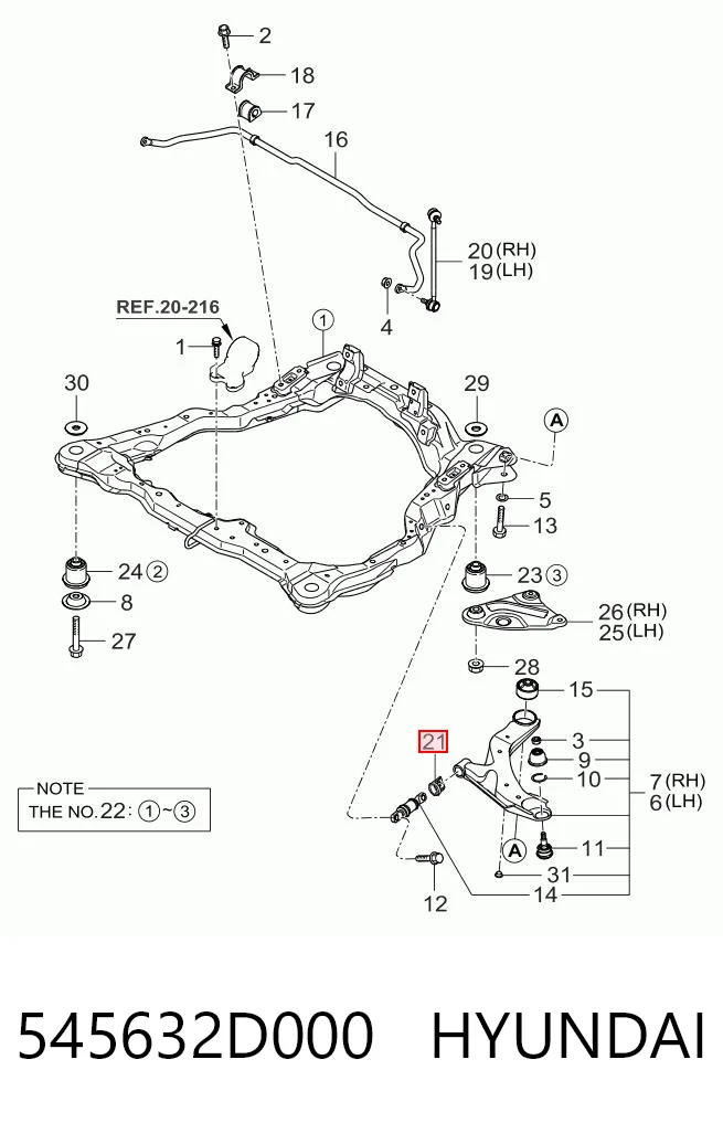 545632D000 Hyundai/Kia 