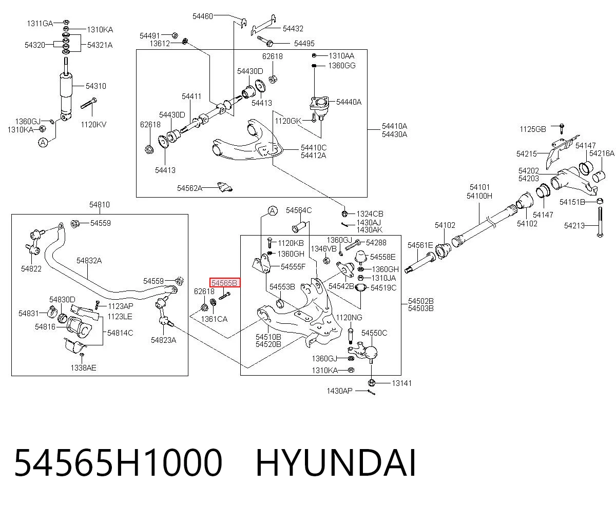 54565H1000 Hyundai/Kia 