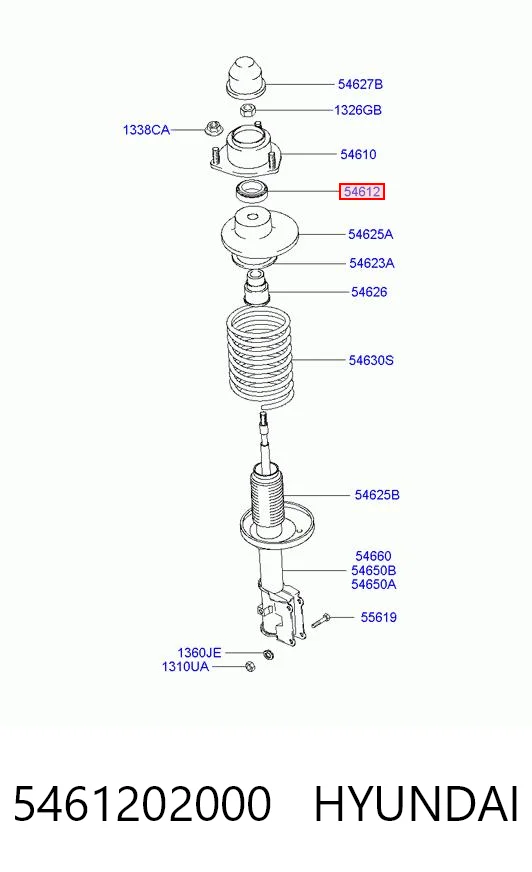 5461202000 Hyundai/Kia Подшипник верхней опоры