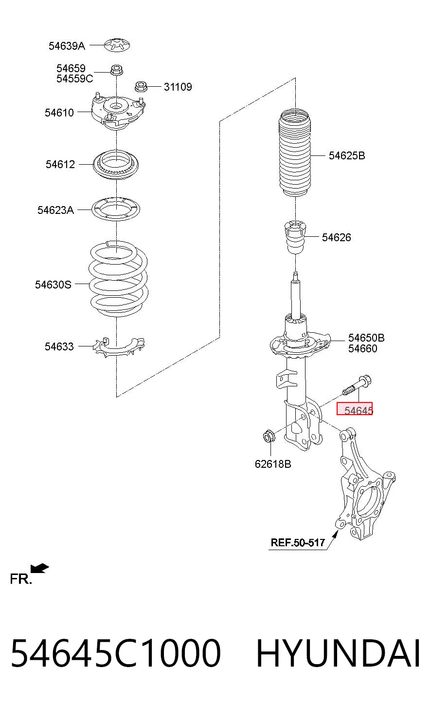 54645C1000 Hyundai/Kia 