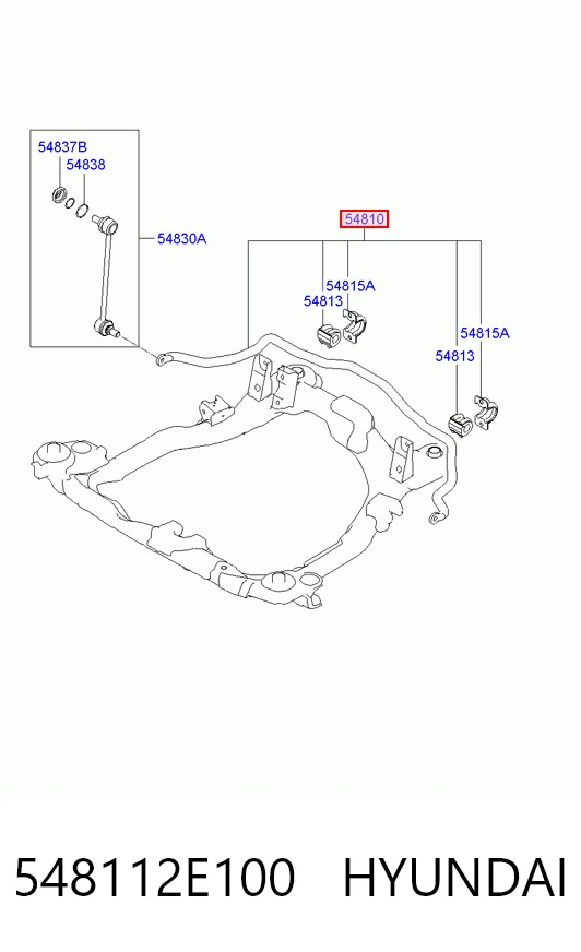 1K1843 Delta Autotechnik Стабилизатор передней устойчивости