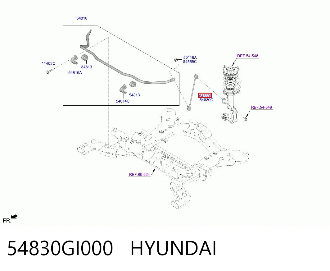 Купить CLKH79L CTR Солдатик стабилизатора, переднего, левый