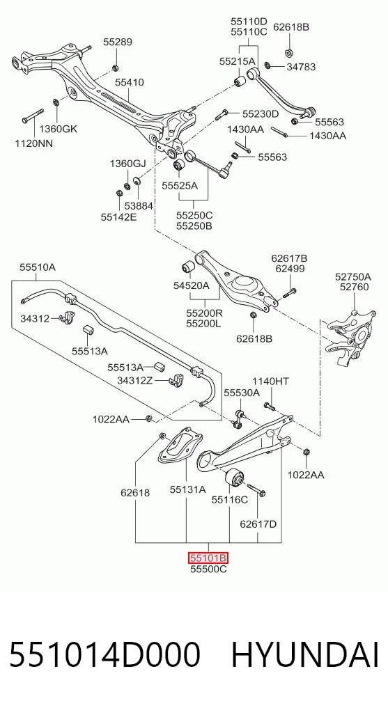 551014D000 Hyundai/Kia 
