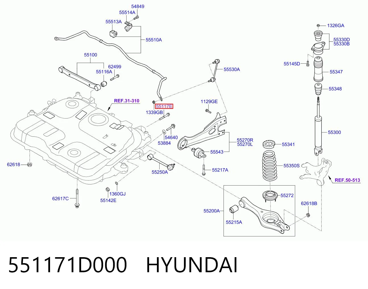 551171D000 Hyundai/Kia 