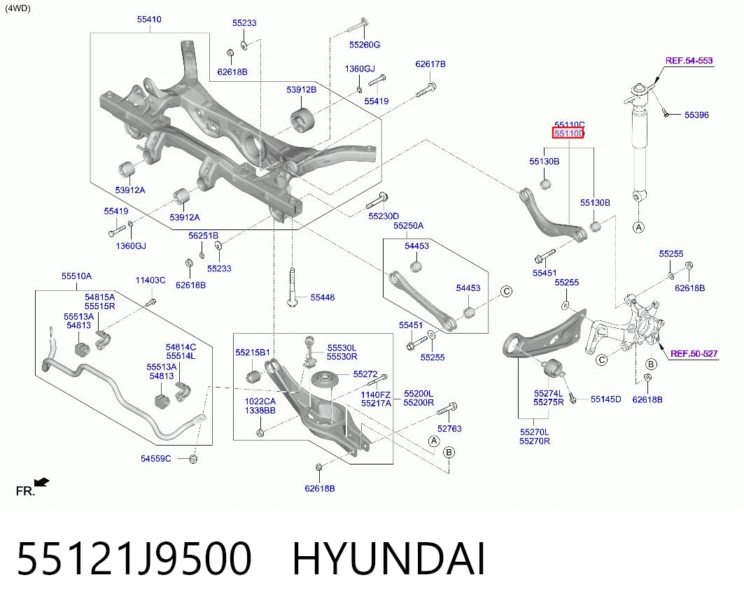 55121J9500 Hyundai/Kia 