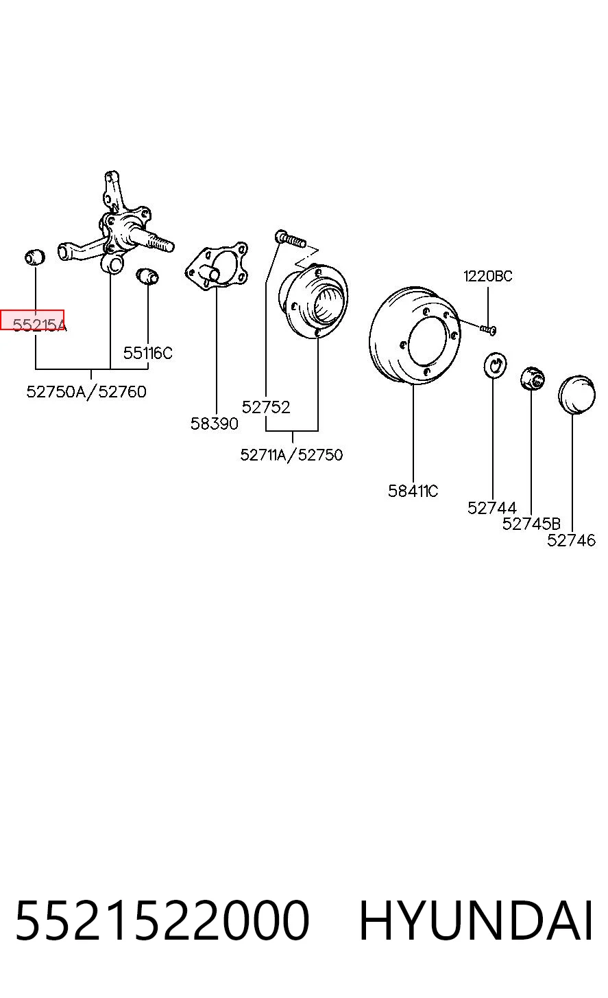 CBH401 Parts-Mall Сайлентблок задней тяги