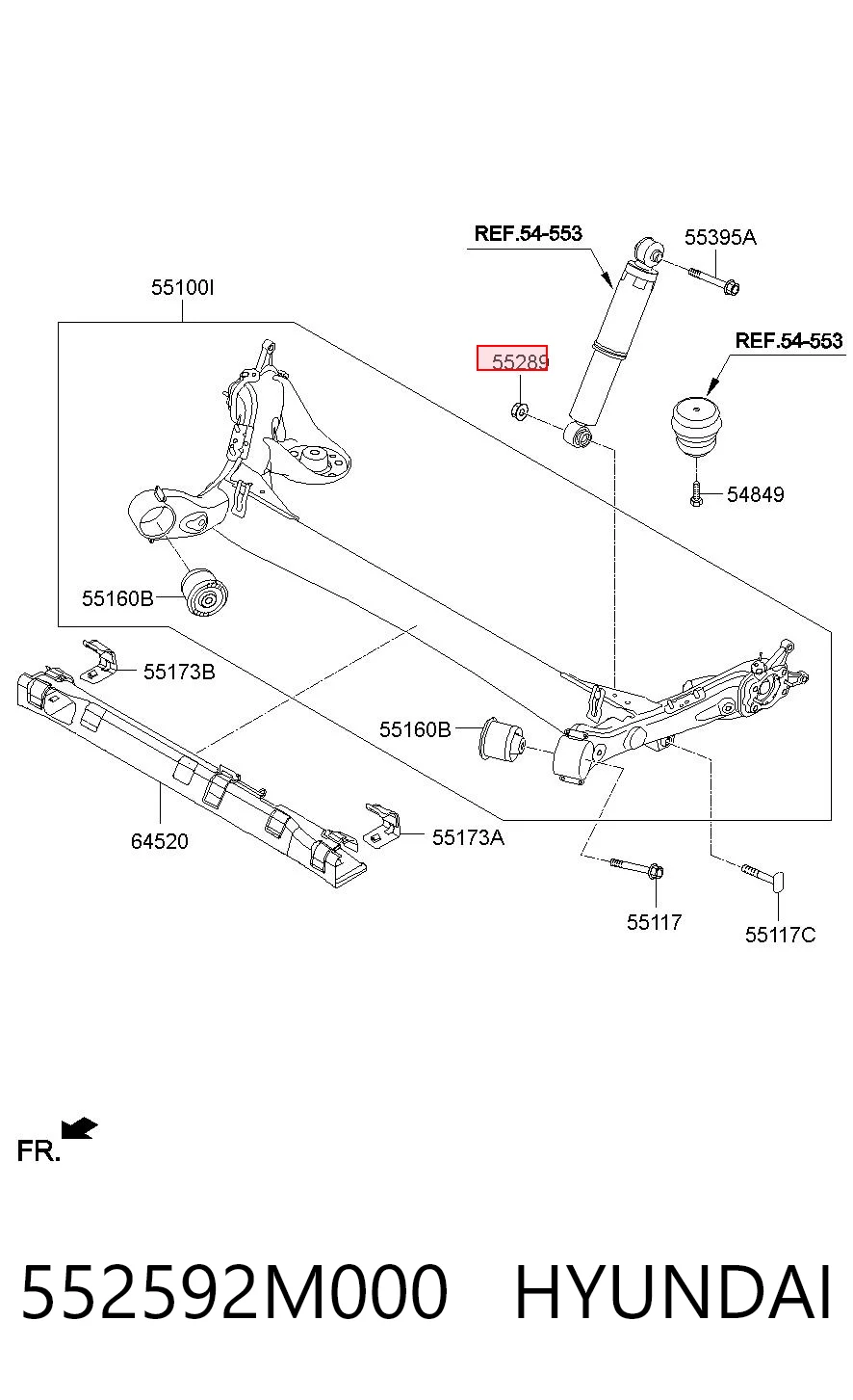 552592M000 Hyundai/Kia 
