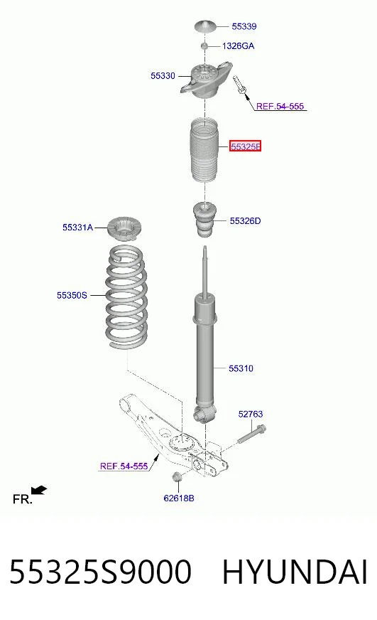 55325S9000 Hyundai/Kia Пыльник заднего амортизатора