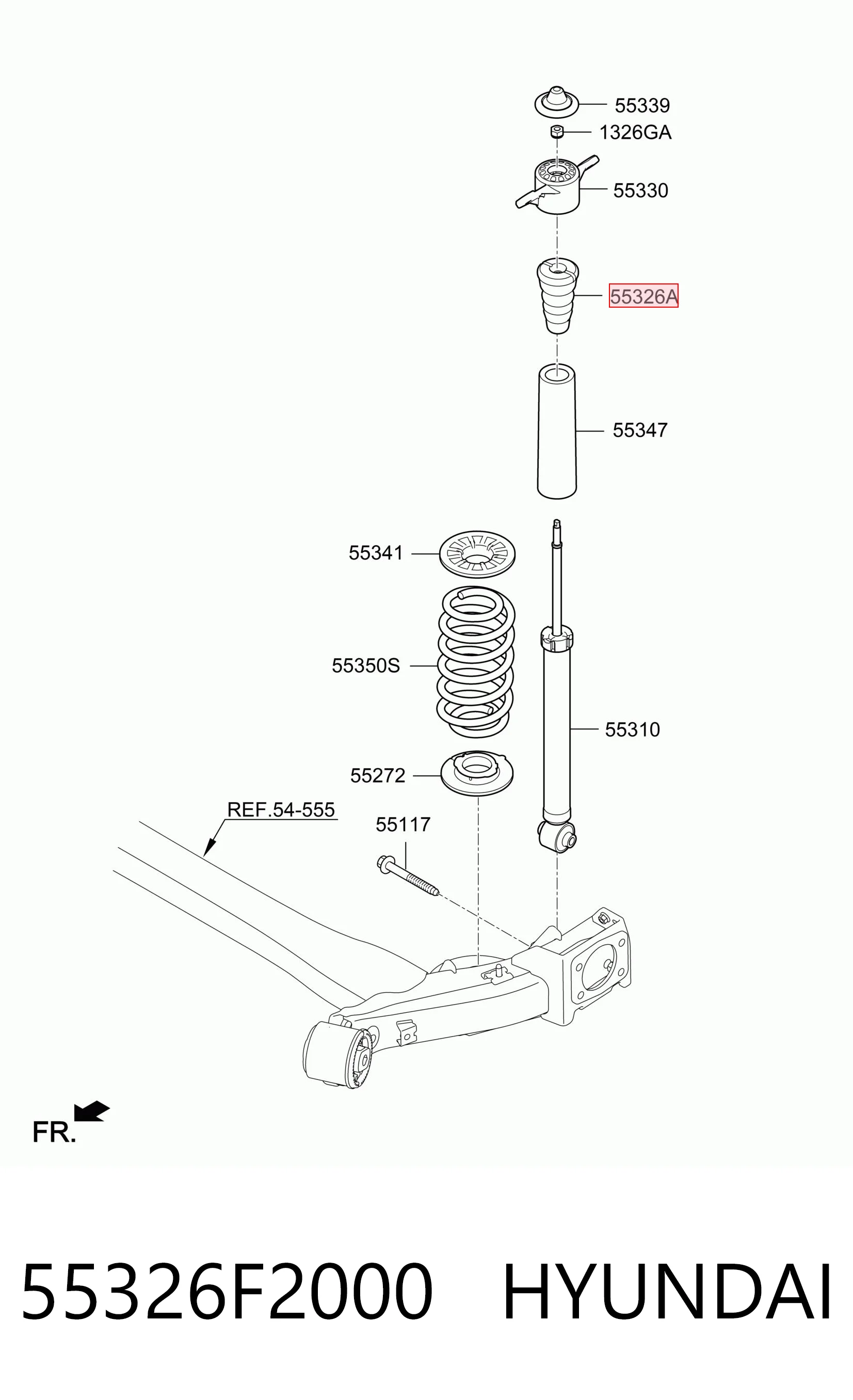 RK55326 Raiso Буфер амортизатора заднего