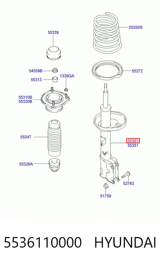 Амортизатор задний правый S22018 Tangun