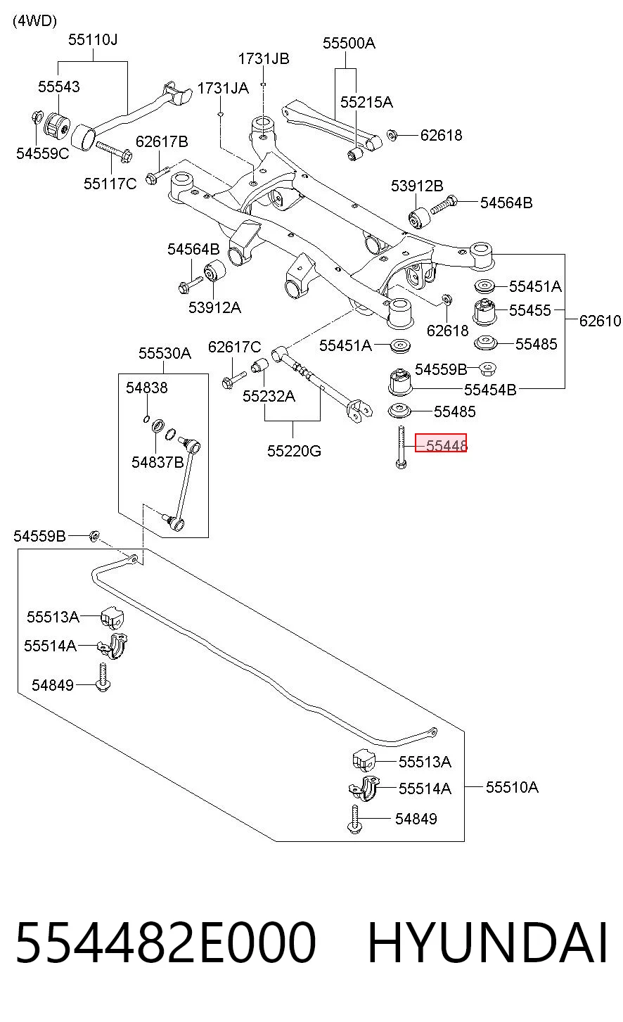 554482E000 Hyundai/Kia 