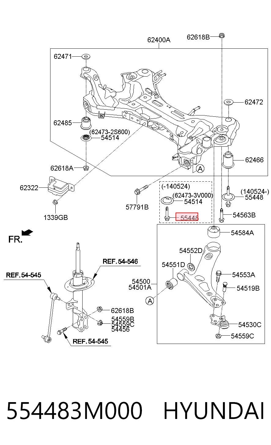 554483M000 Hyundai/Kia 