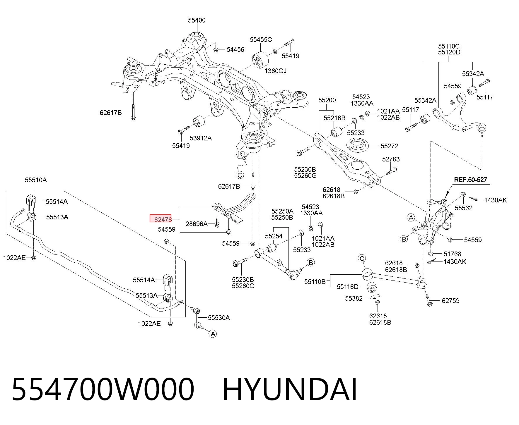554700W000 Hyundai/Kia 