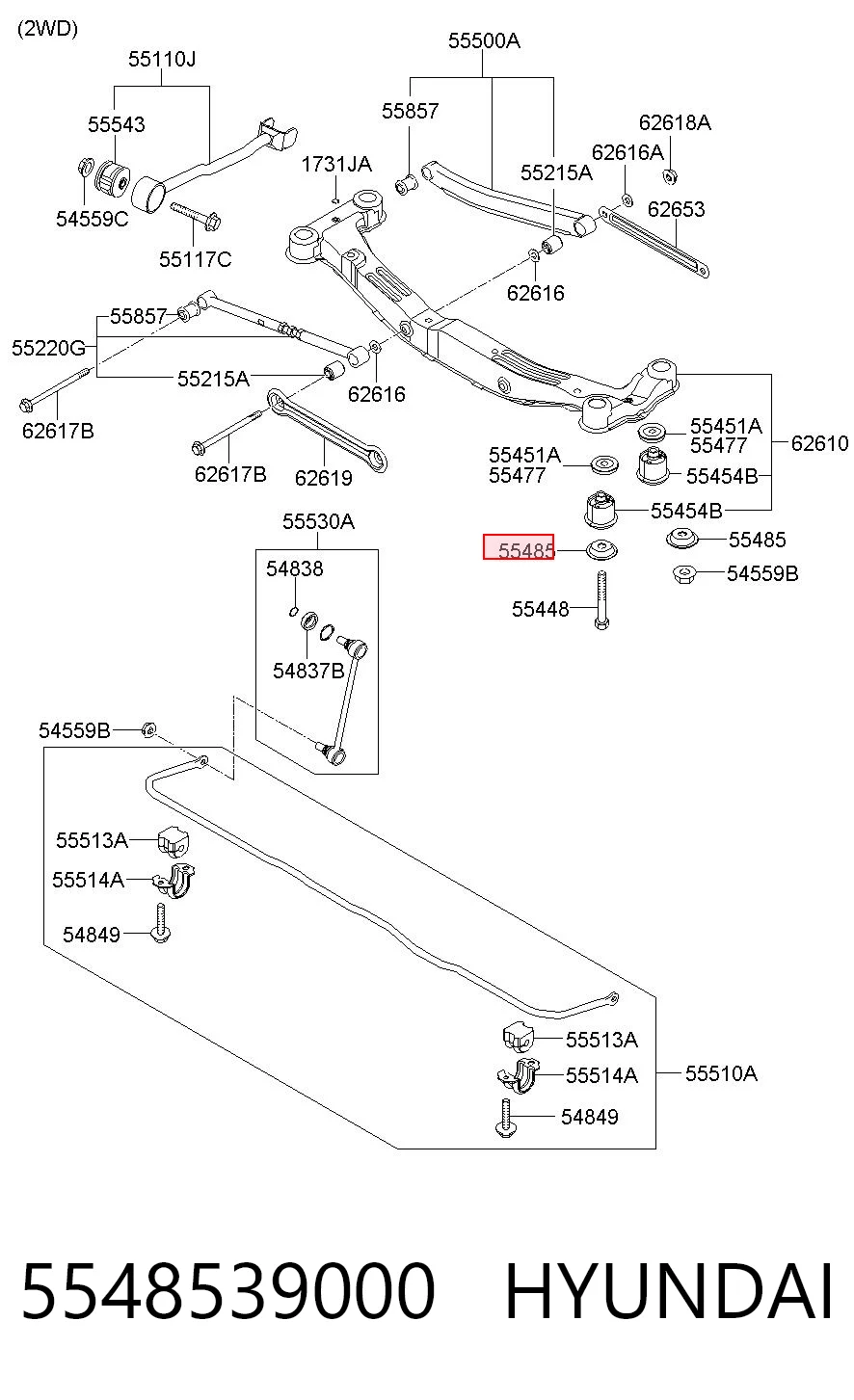 5548539000 Hyundai/Kia 