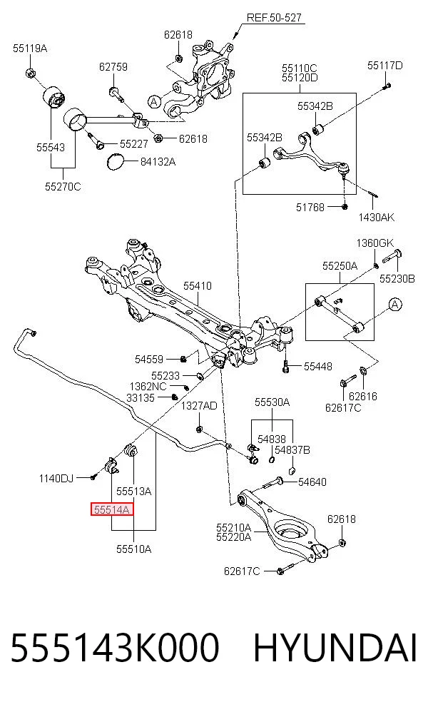 555143K000 Hyundai/Kia 