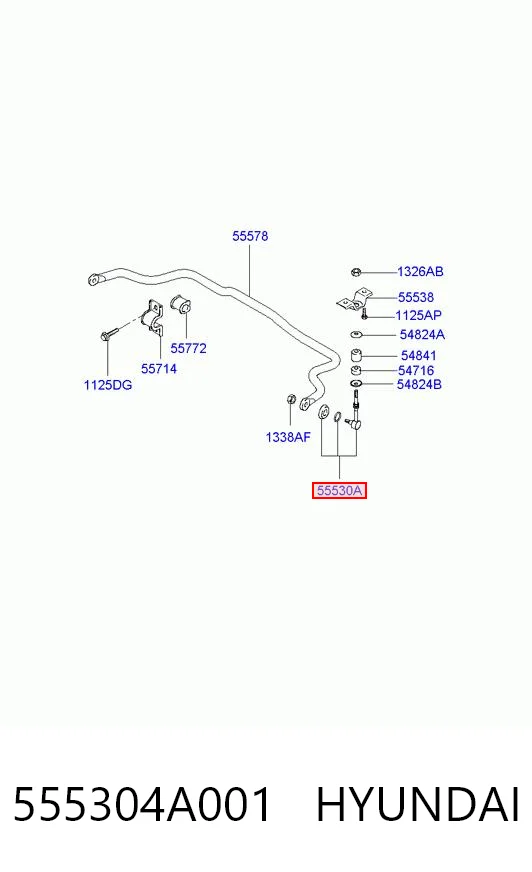 Стойка заднего стабилизатора SP0416 AMP/Paradowscy