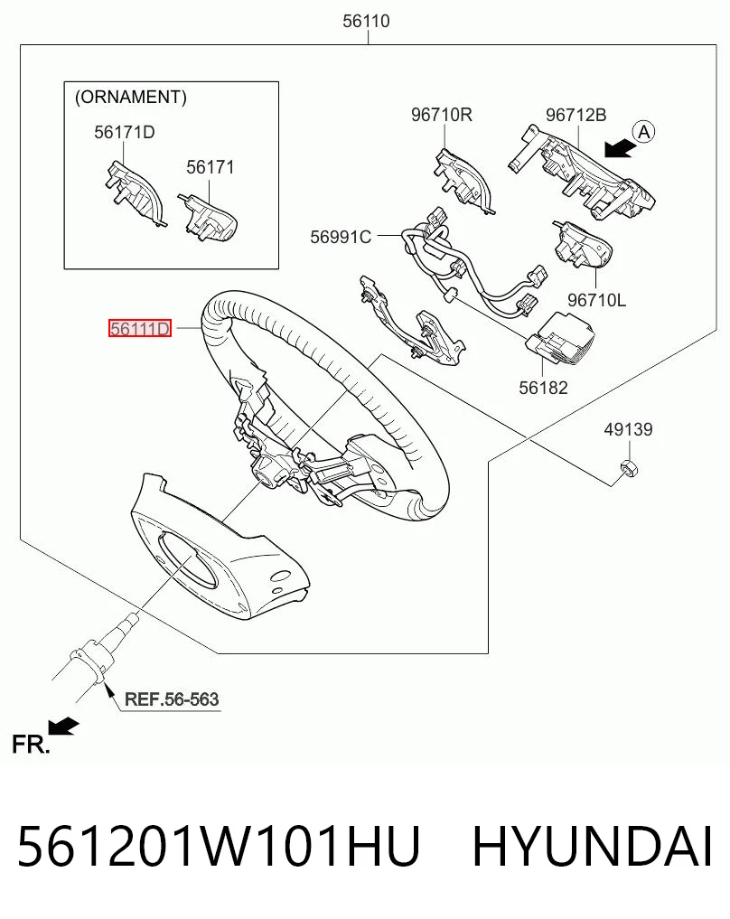 561201W101HU Hyundai/Kia