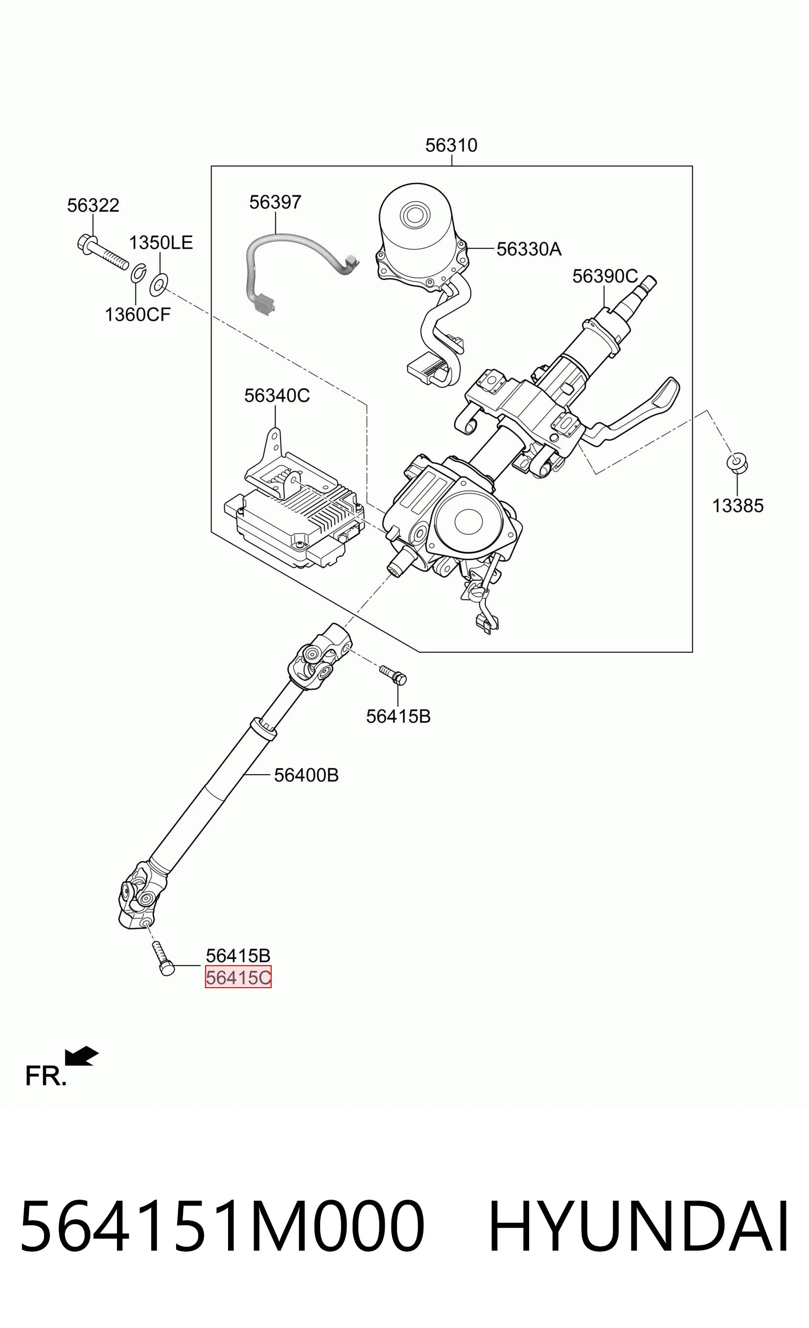 564151M000 Hyundai/Kia 