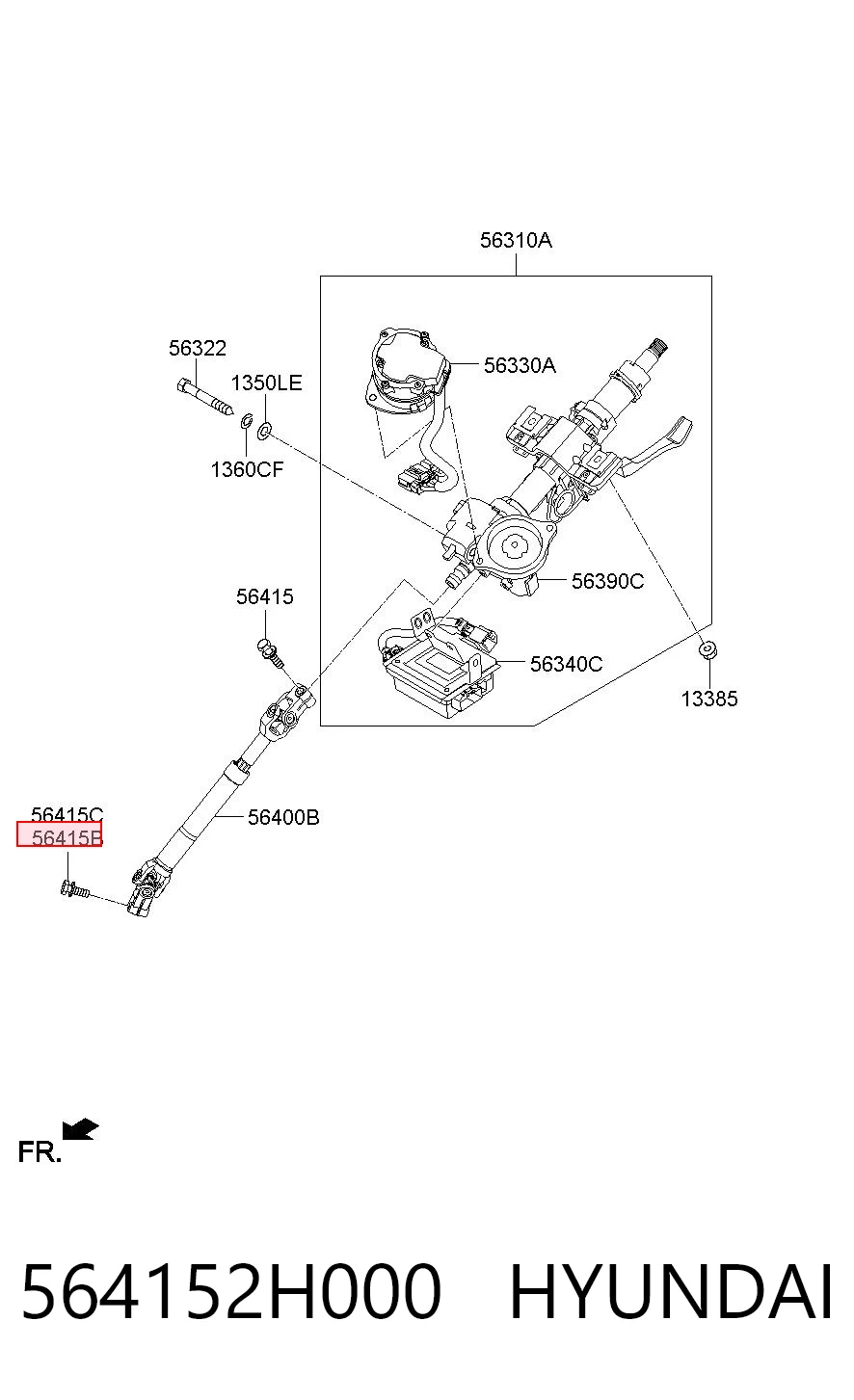 564152H000 Hyundai/Kia 