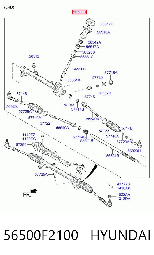 Купить 1GS3116 GS Рулевая рейка
