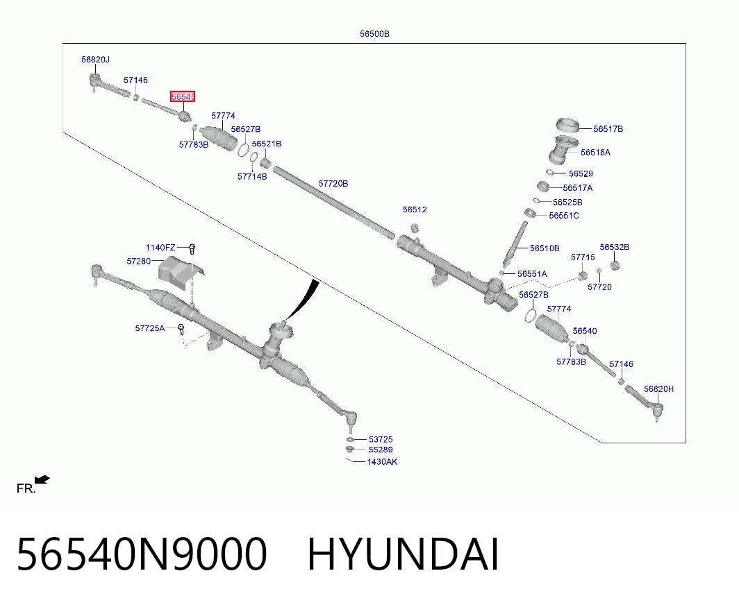 56540N9000 Hyundai/Kia Тяги рулевые