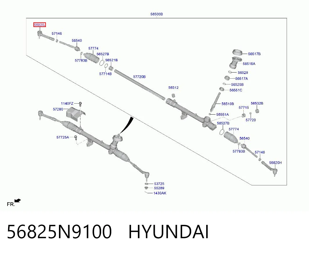 CEKH73R CTR Наружный наконечник рулевой тяги