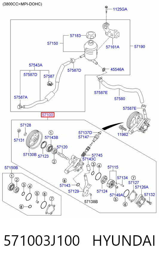 Купить HY9014 AGR Насос рулевого управления
