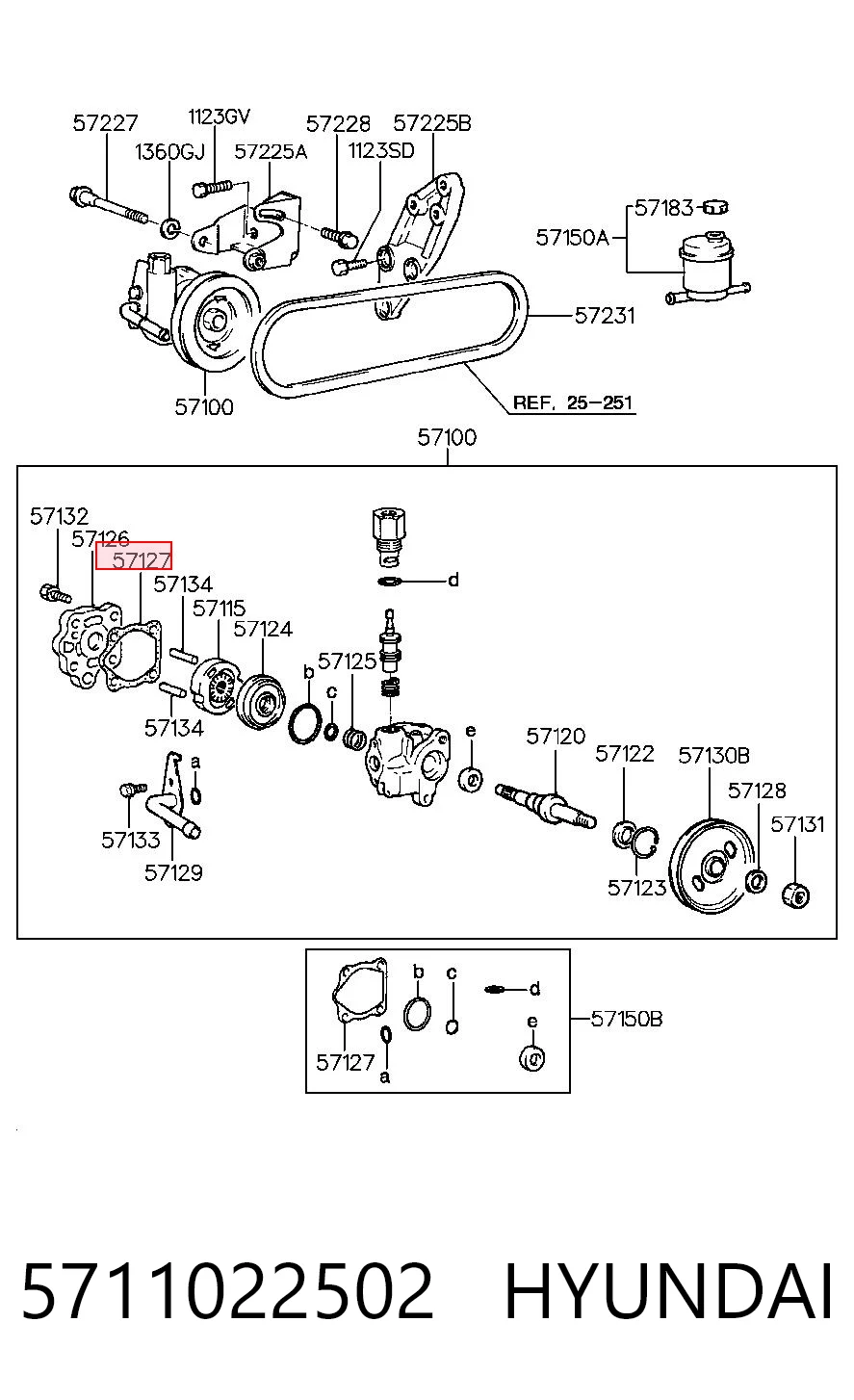 5711022502 Hyundai/Kia ГУР руля