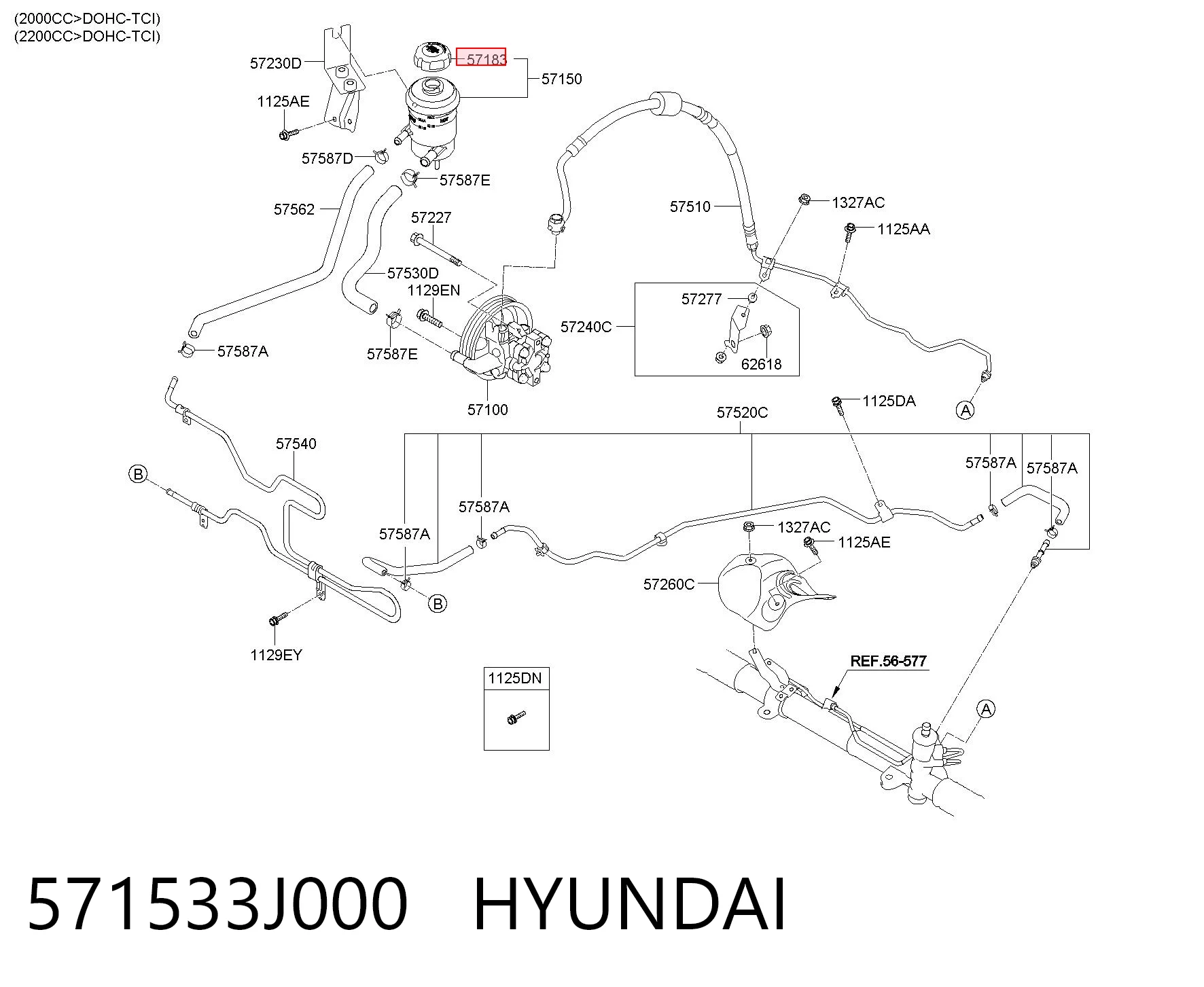 571533J000 Hyundai/Kia 