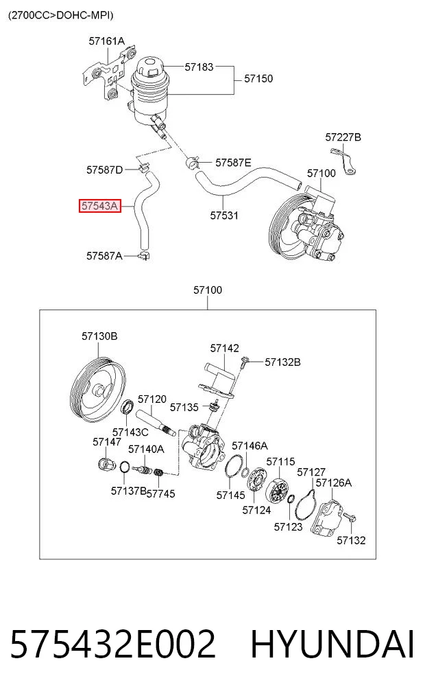 575432E002 Hyundai/Kia 