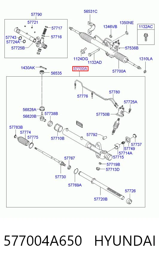 577004A650 Hyundai/Kia Управление рулевое в сборе