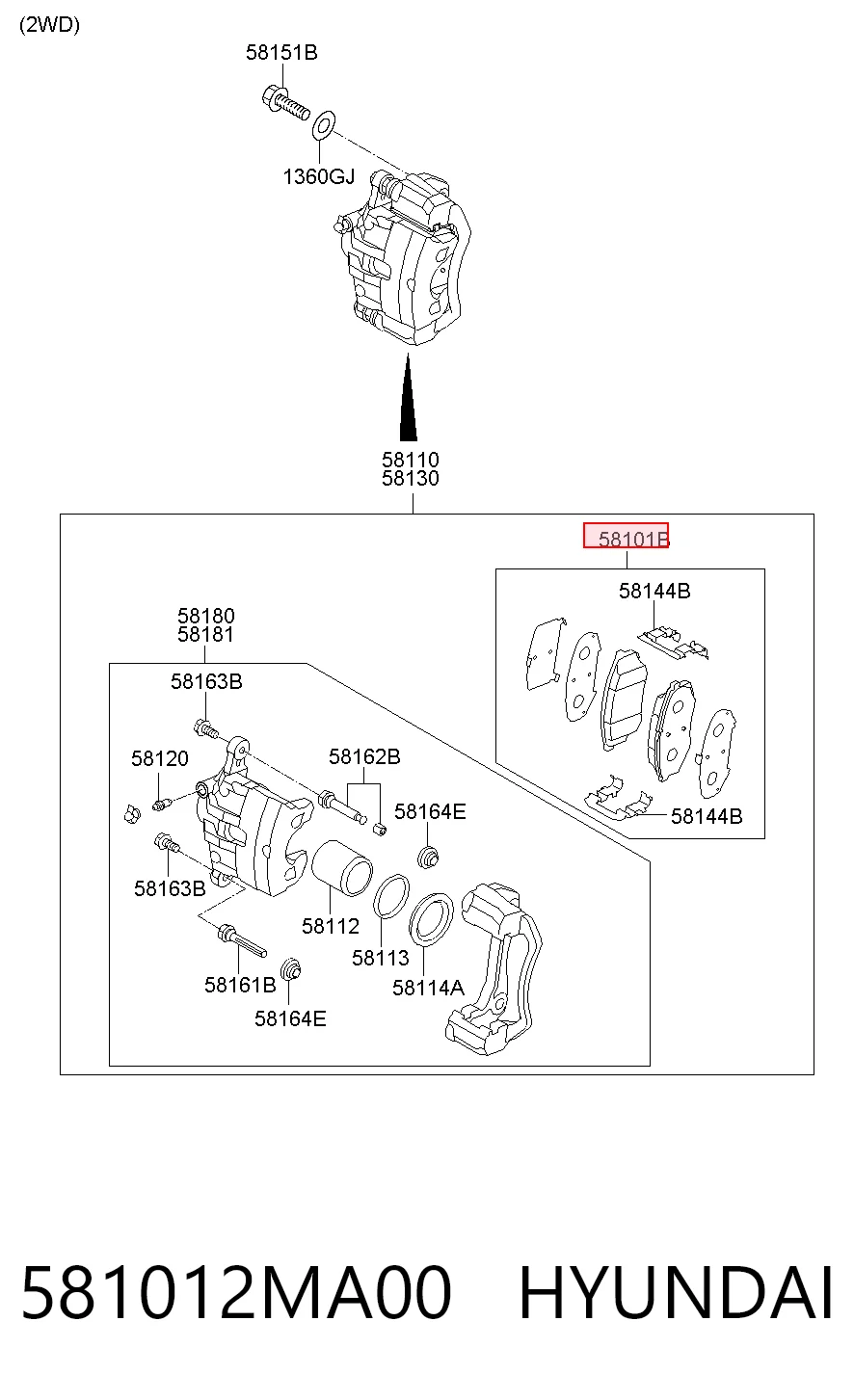 581012MA00 Hyundai/Kia