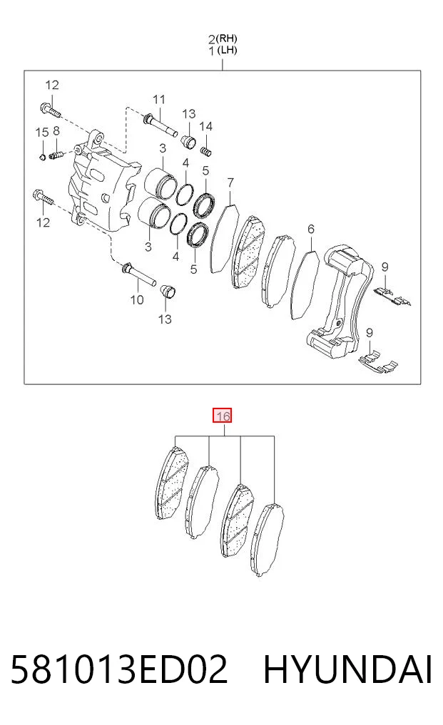 581013ED02 Hyundai/Kia