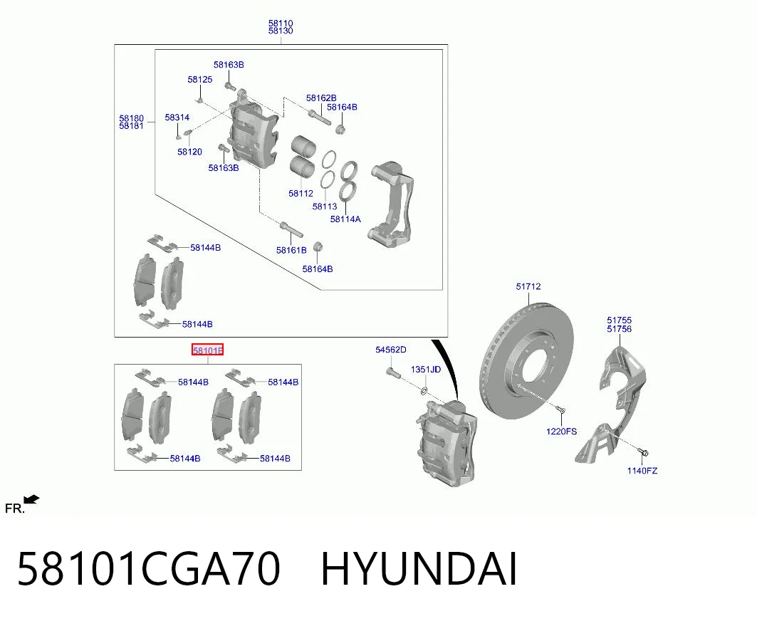 Купить SP4509 Sangsin Колодки тормозные