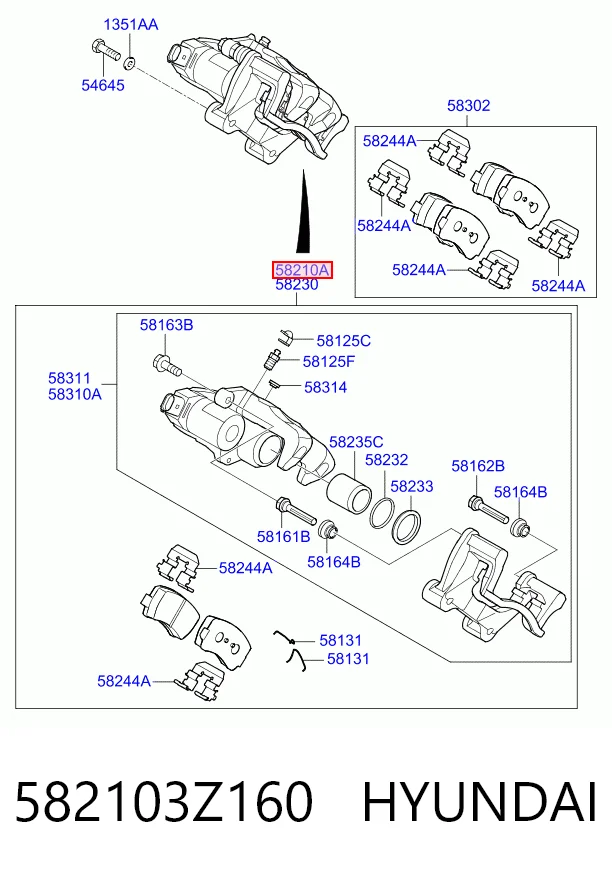 Купить Суппорт задний левый Киа Оптима III TF