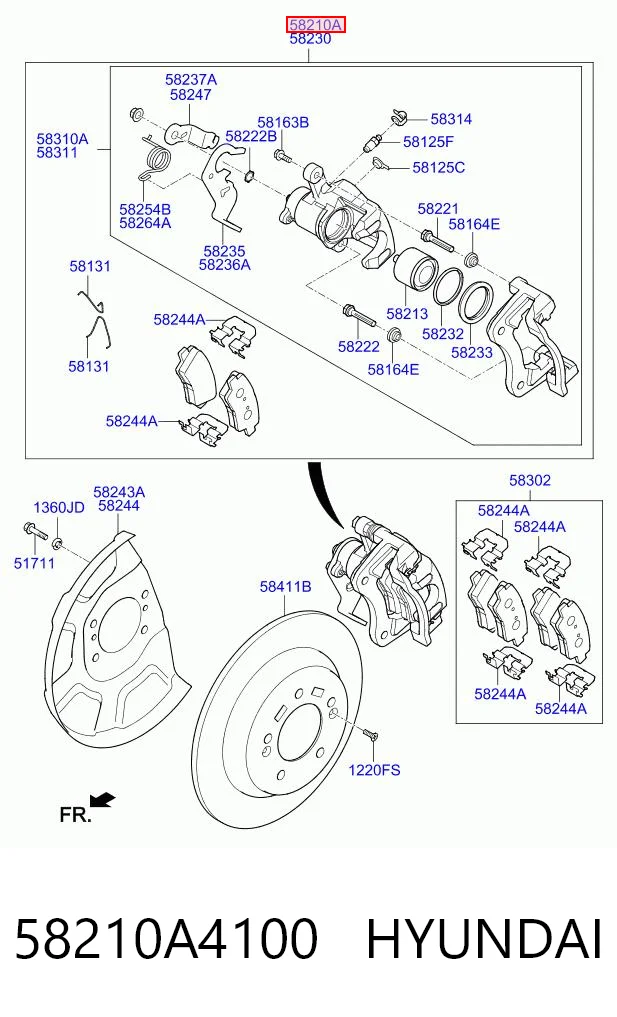  Суппорт задний левый KIA Carens 3