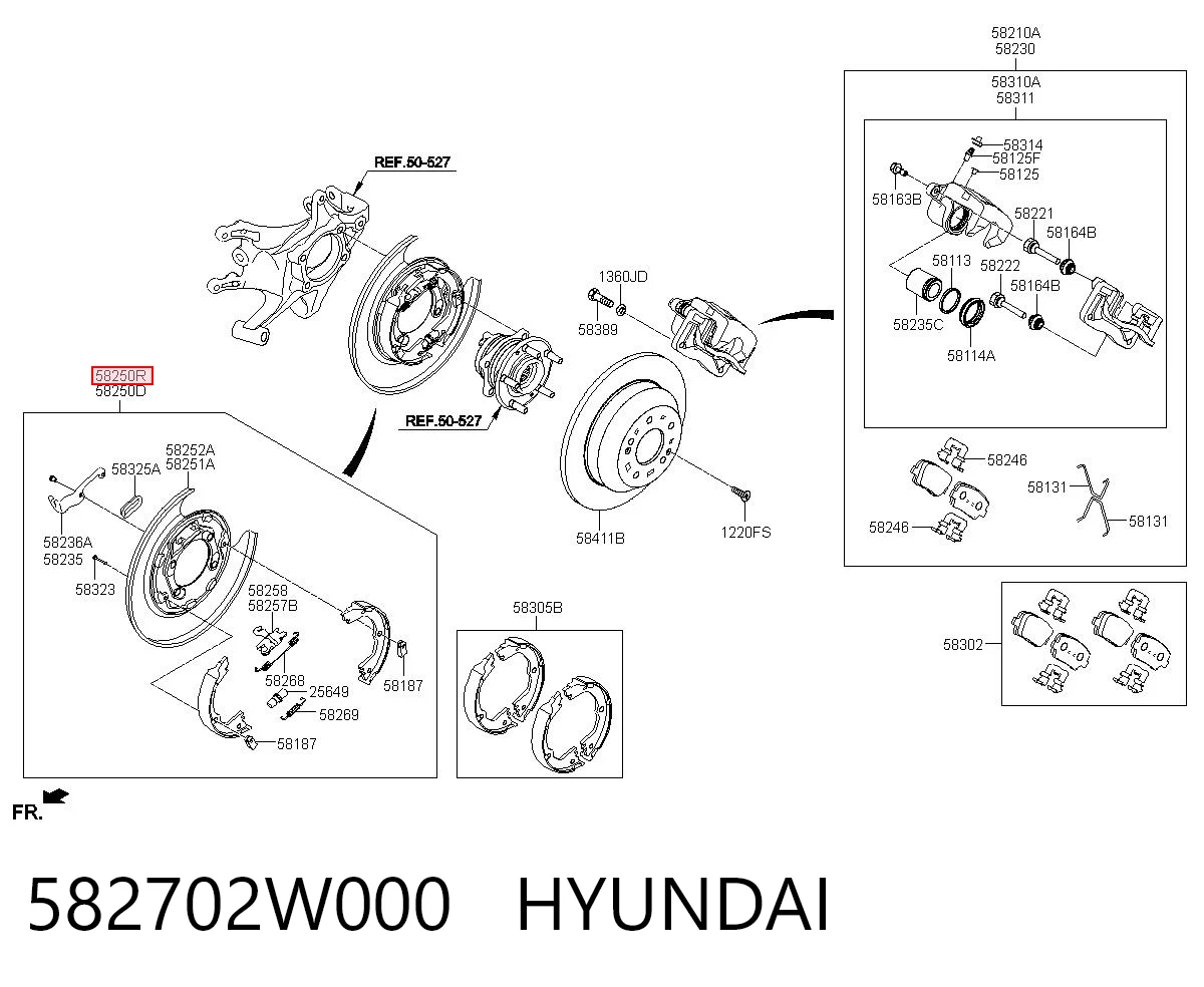 582702W000 Hyundai/Kia 