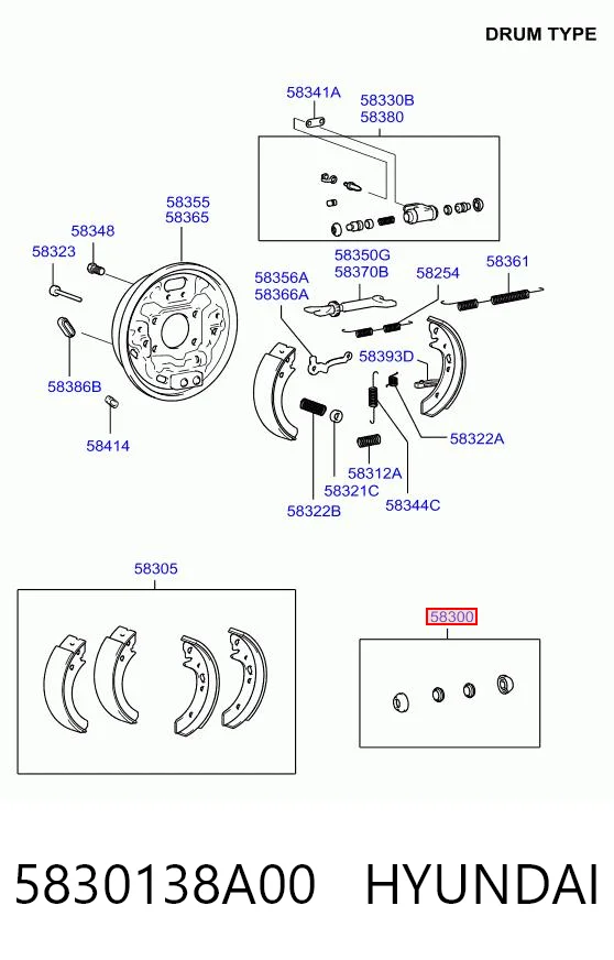 5830138A00 Hyundai/Kia 