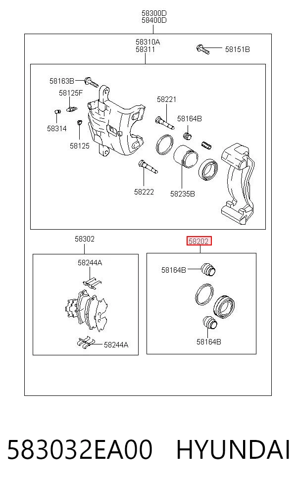 Ремкомплект суппорта RK65730 Goodrem