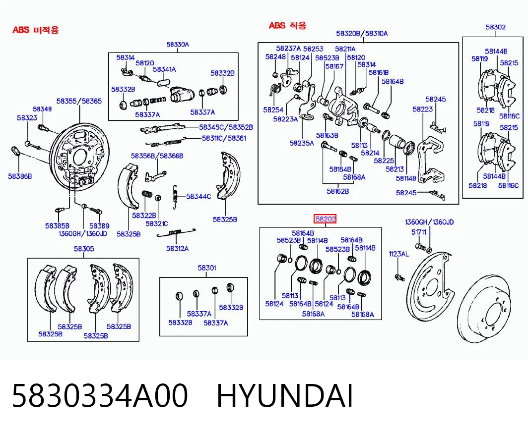 5830334A00 Hyundai/Kia