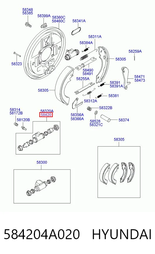 Цилиндр тормозной колесный A6614233099 Mercedes