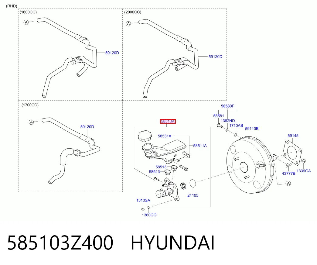  Главный тормозной цилиндр Hyundai I40 1