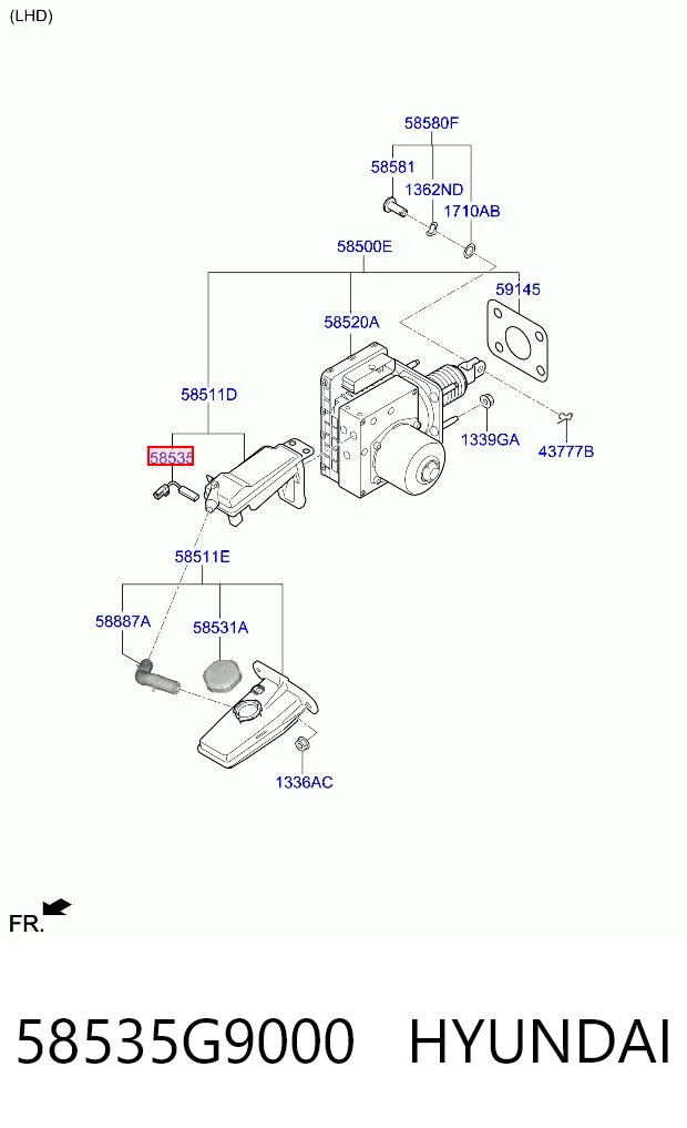 58535G9000 Hyundai/Kia 