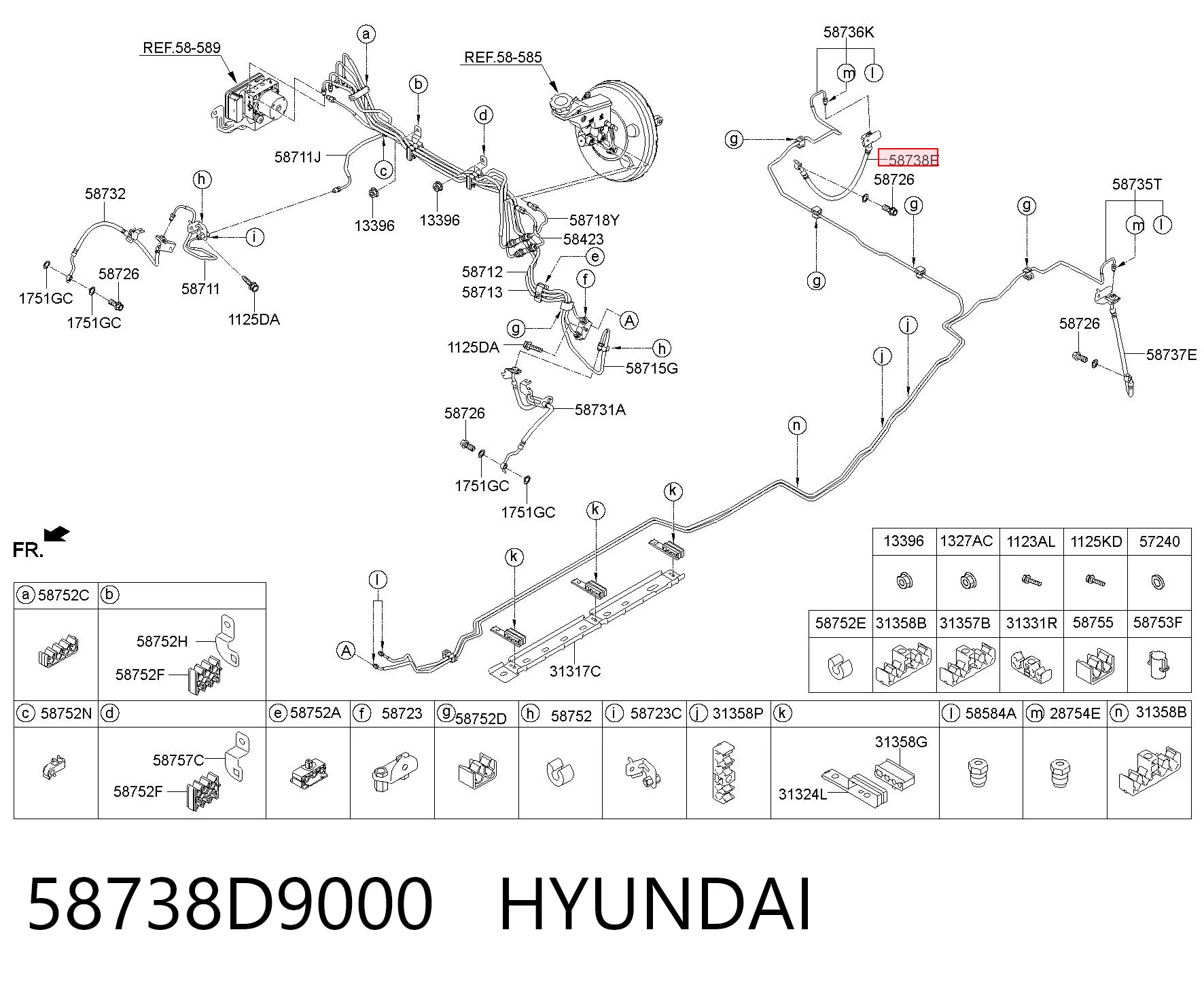 58738D9000 Hyundai/Kia 