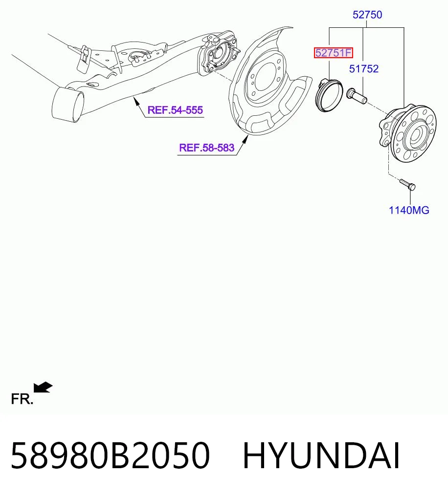 58980B2050 Hyundai/Kia 