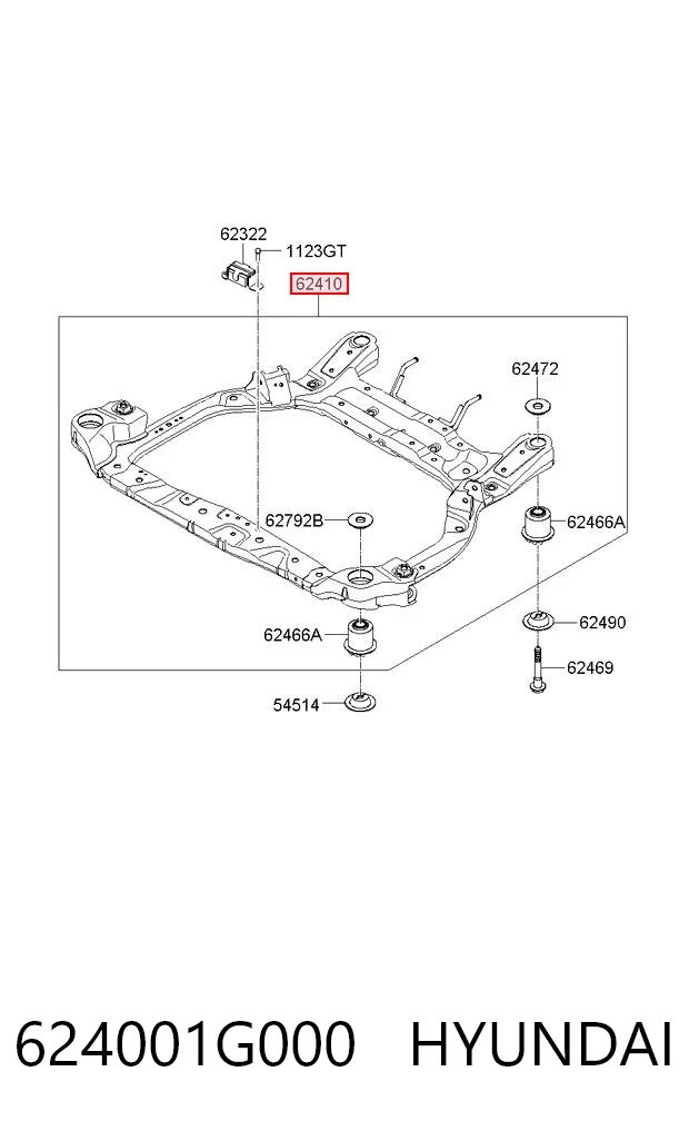 Передняя балка Chrysler 624001G010 цена, от 176.46 USD
