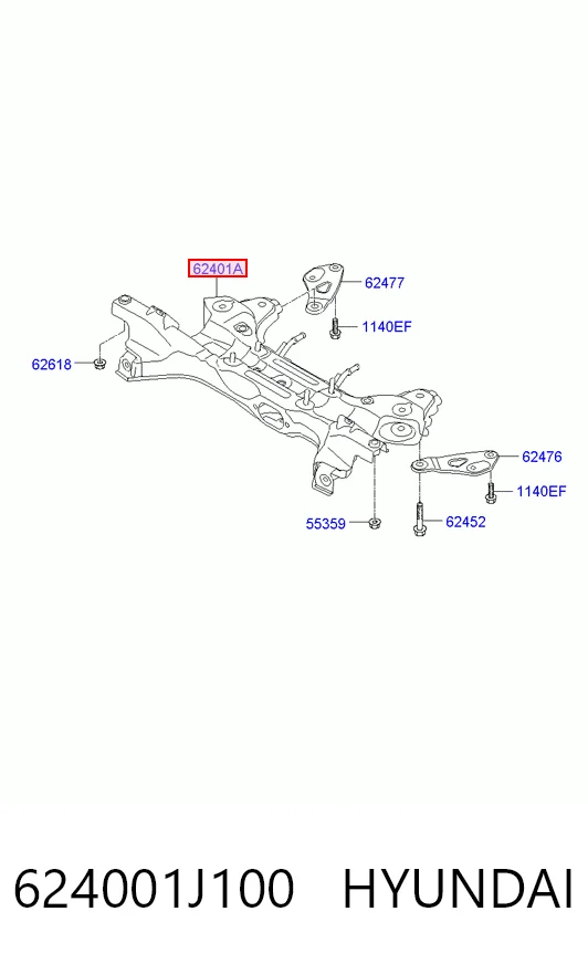 Передняя балка Hyundai I20 I хэтчбек (PB) (2008 - 2012) цена, от 127.80 USD